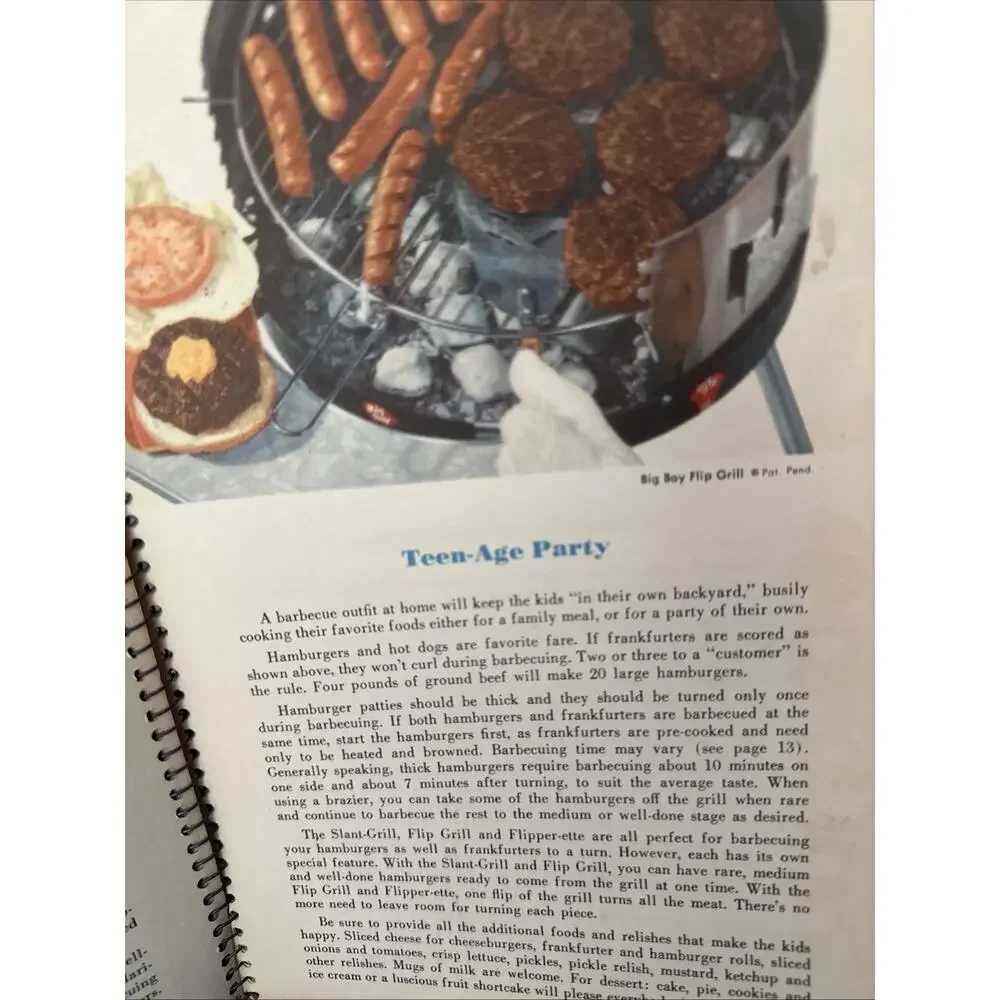 Vintage Big Boy Barbecue BooK 1957 Edition Full Color Grill Cookbook Illustrated